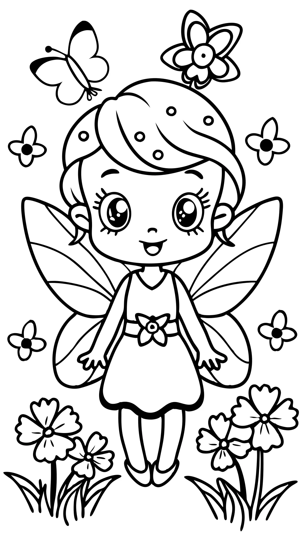 cute fairy coloring pages